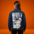 Campera de Jean Customizada One Piece Kuma Mujer